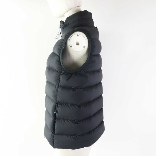 MONCLER Down vest Outer: 100% nylon, Lining: 100% nylon, Filling: 90% down, Filling: 10% feather black CENIS Women 2 Used Authentic