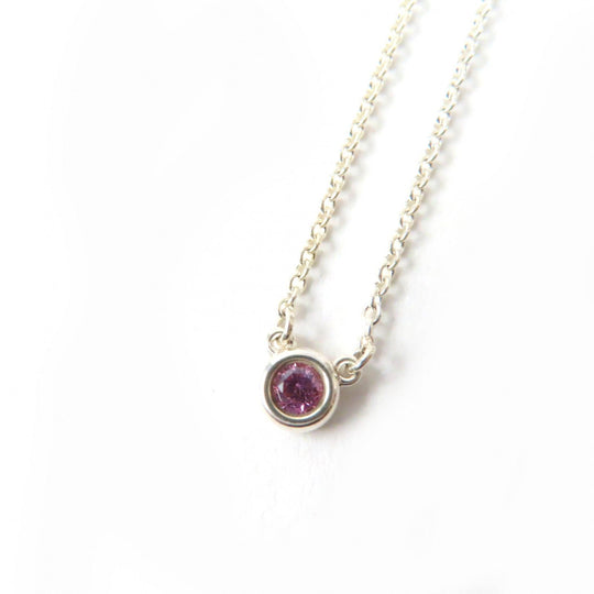 TIFFANY&Co. Necklace Main: AG925, Part: Pink sapphire Silver Light Pink El Saperetti Color by the yard Women Used Authentic