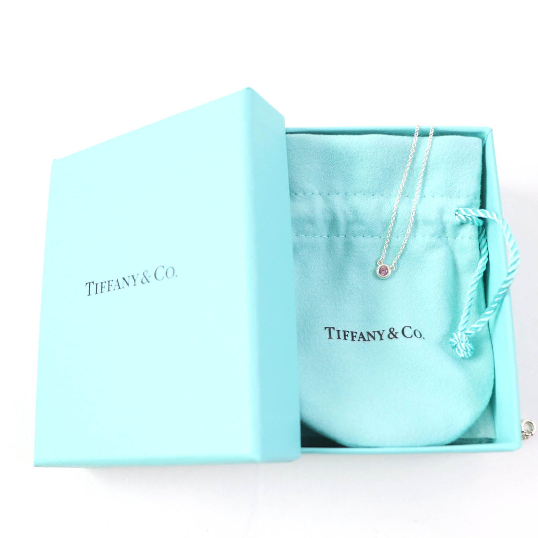 TIFFANY&Co. Necklace Main: AG925, Part: Pink sapphire Silver Light Pink El Saperetti Color by the yard Women Used Authentic