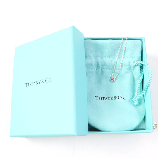 TIFFANY&Co. Necklace Main: AG925, Part: Pink sapphire Silver Light Pink El Saperetti Color by the yard Women Used Authentic