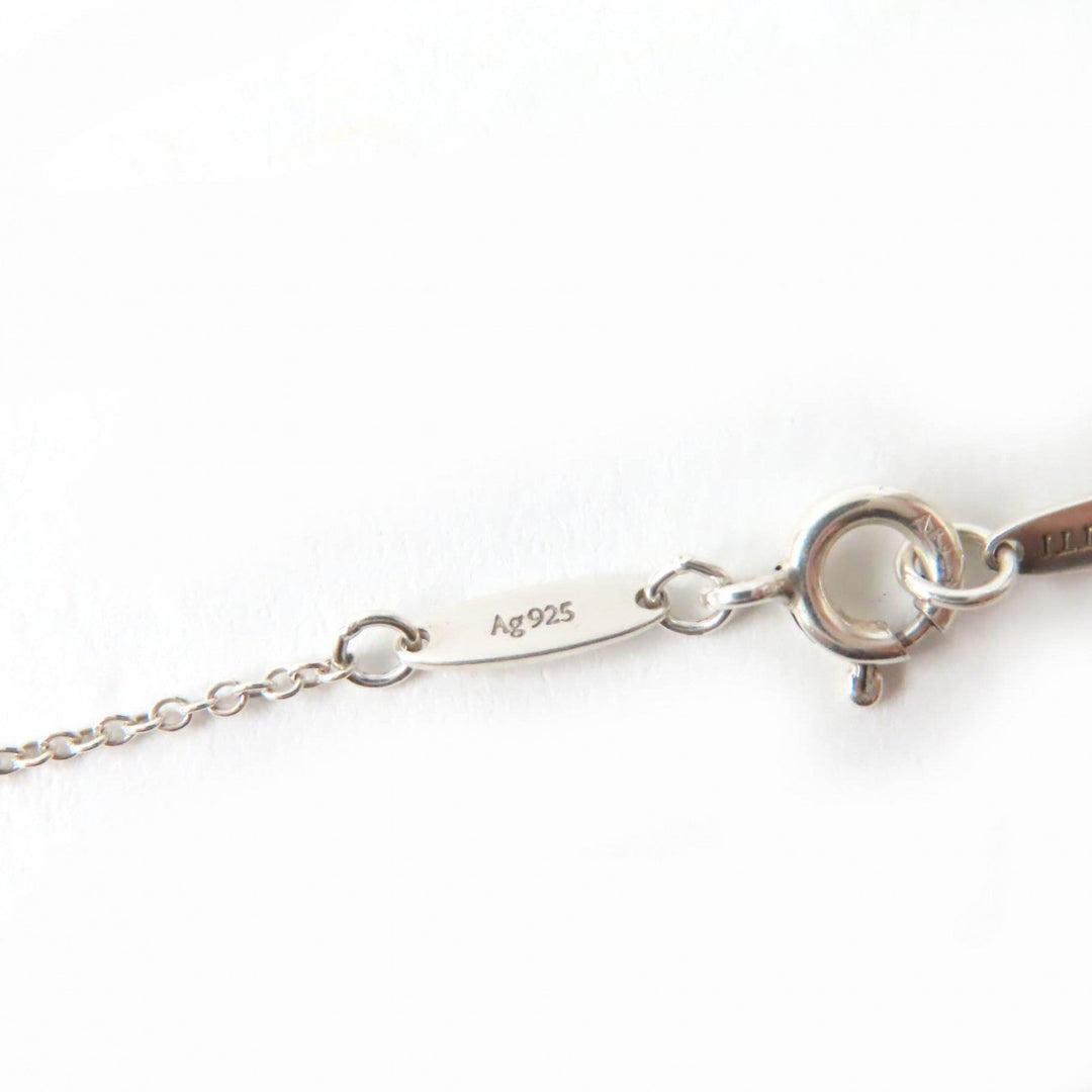 TIFFANY&Co. Necklace Main: AG925, Part: Pink sapphire Silver pink El Saperetti Open Heart Pendant Women Used Authentic