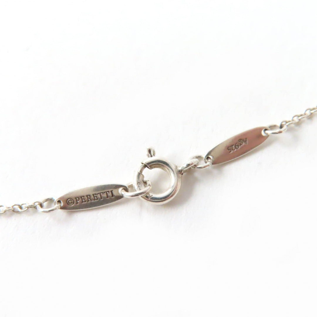 TIFFANY&Co. Necklace Main: AG925, Part: Pink sapphire Silver pink El Saperetti Open Heart Pendant Women Used Authentic