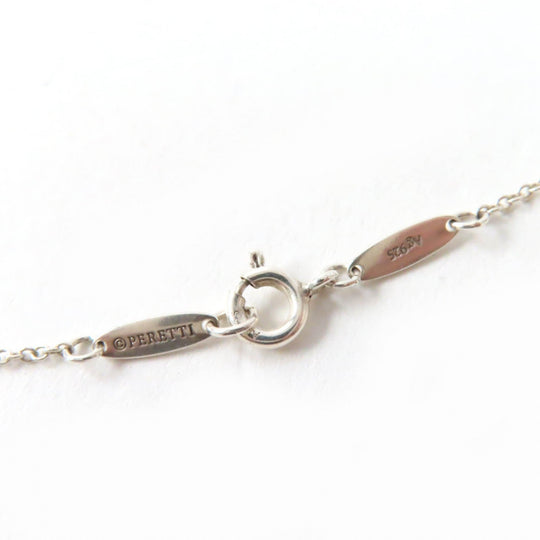TIFFANY&Co. Necklace Main: AG925, Part: Pink sapphire Silver pink El Saperetti Open Heart Pendant Women Used Authentic