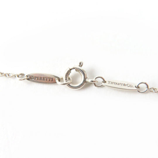 TIFFANY&Co. Necklace Main: AG925, Part: Pink sapphire Silver pink El Saperetti Open Heart Pendant Women Used Authentic
