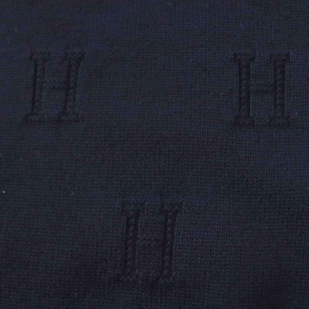 HERMES cardigan Main: 100% wool Navy Women 34 Used Authentic