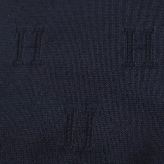 HERMES cardigan Main: 100% wool Navy Women 34 Used Authentic