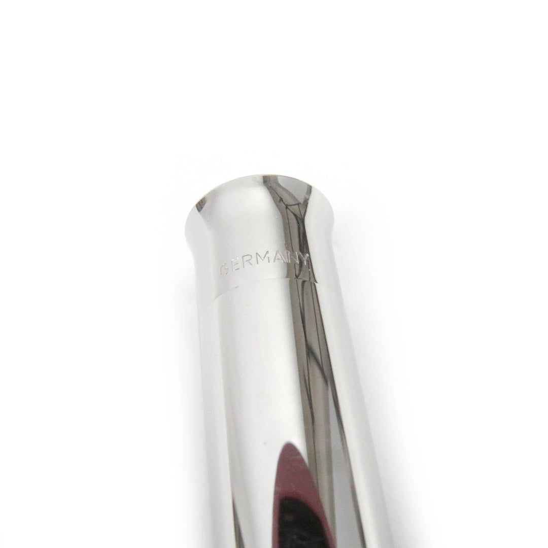 CARAN dACHE Ballpoint pen Brass with silver plate Silver Ecridor Chevron mens Used Authentic