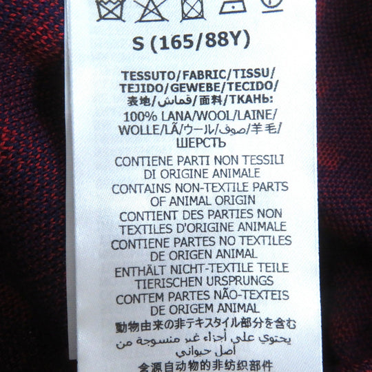 GUCCI cardigan 623609 Main: 100% wool Navy red Women S Used Authentic