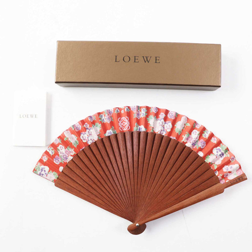 LOEWE Other accessories Fabric x Wood Brown red Women Used Authentic