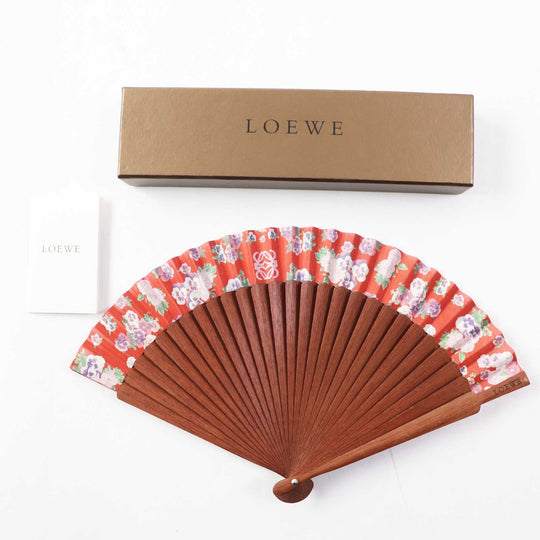 LOEWE Other accessories Fabric x Wood Brown red Women Used Authentic