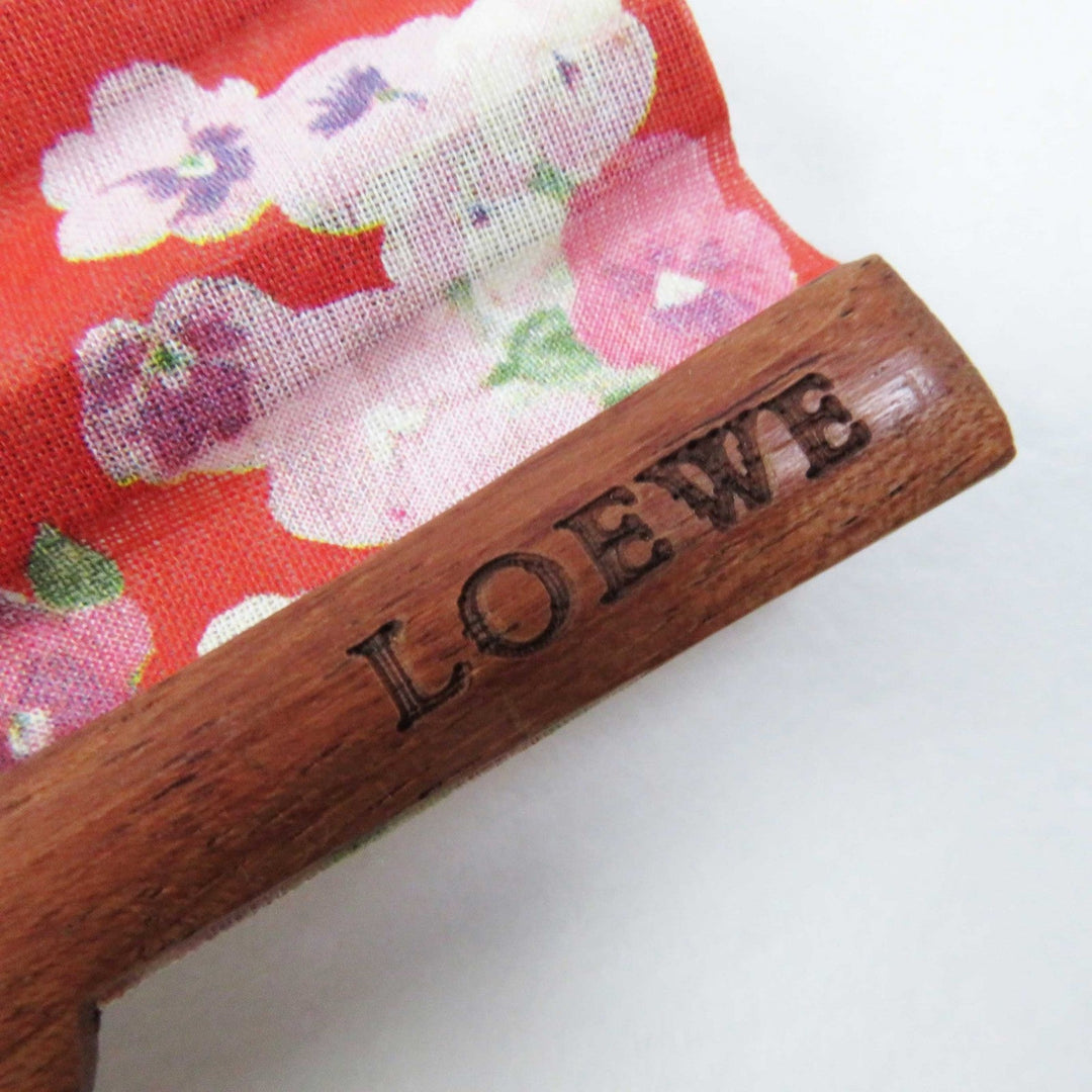 LOEWE Other accessories Fabric x Wood Brown red Women Used Authentic