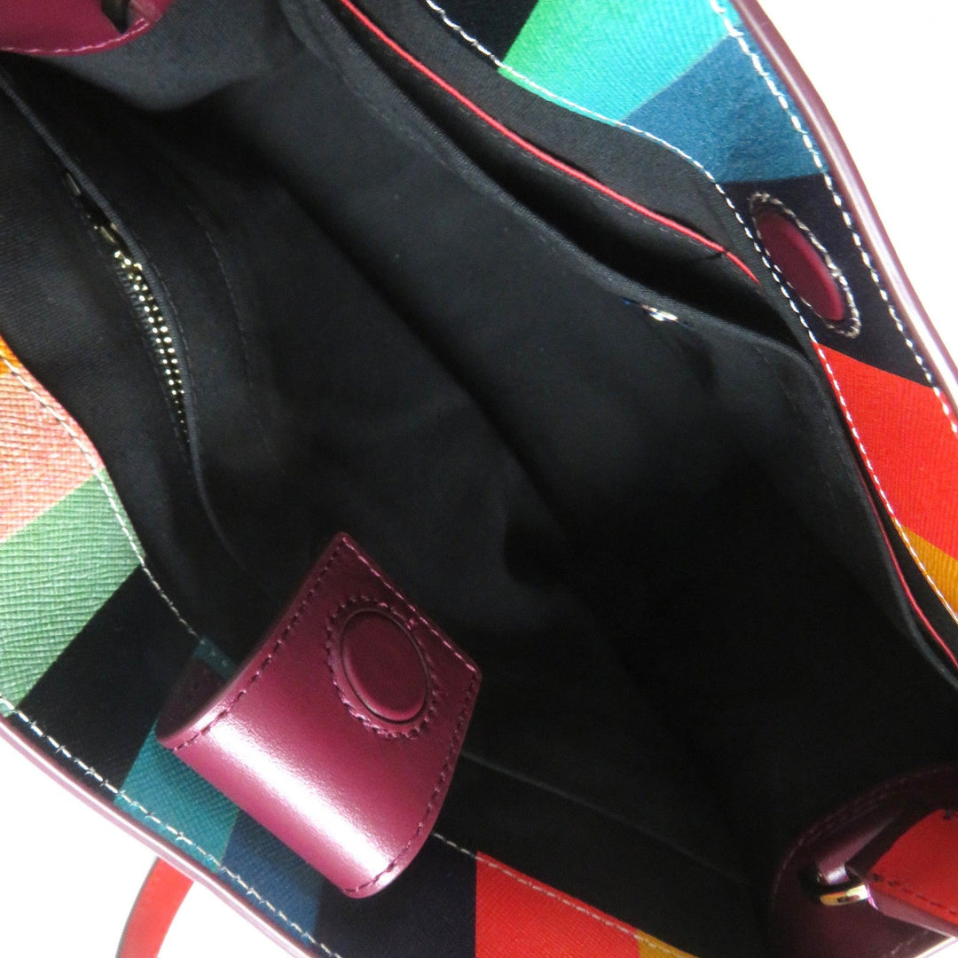 Paul Smith Shoulder Bag Main: Supple leather Bordeaux Women Used Authentic