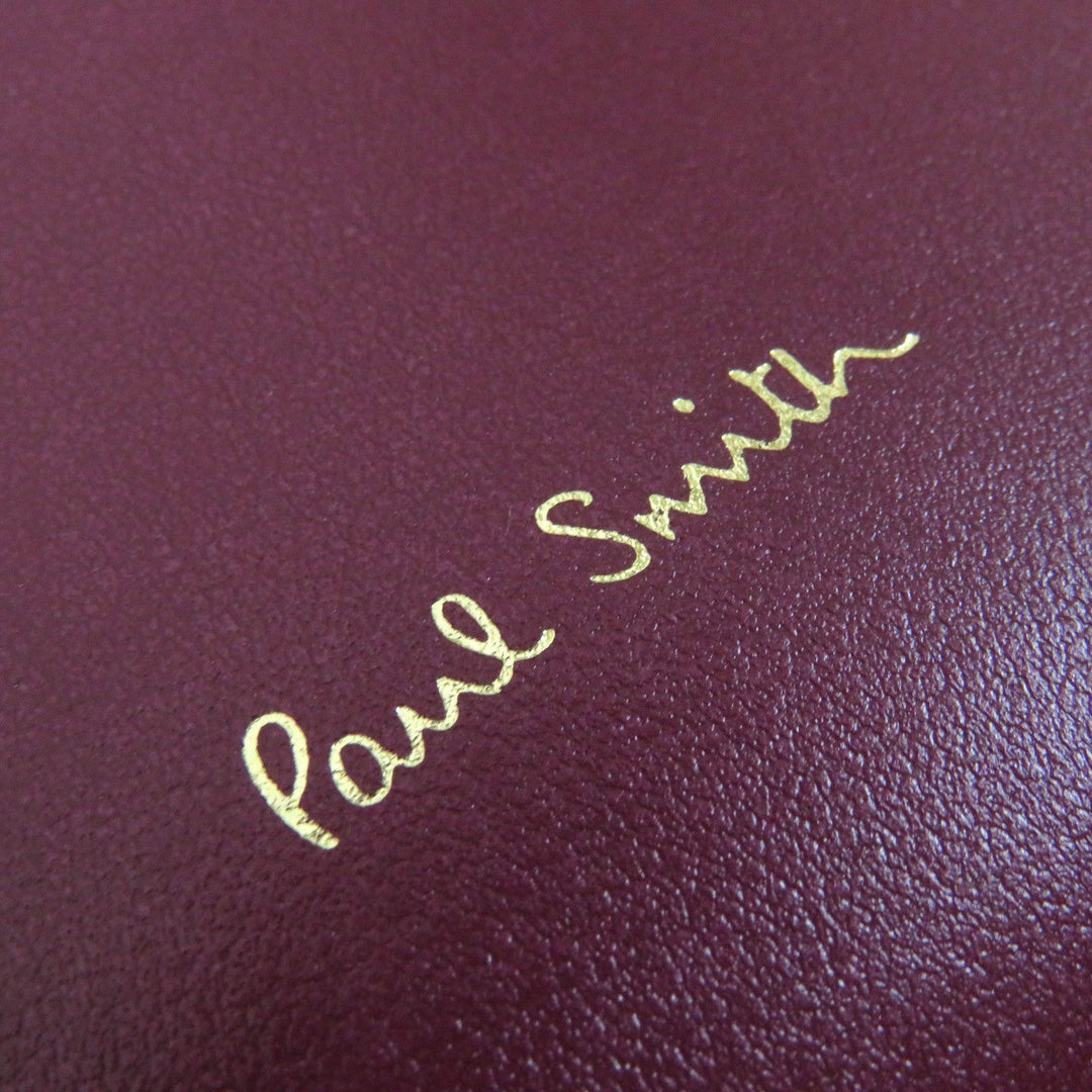 Paul Smith Shoulder Bag Main: Supple leather Bordeaux Women Used Authentic