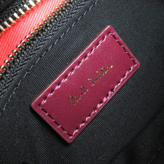 Paul Smith Shoulder Bag Main: Supple leather Bordeaux Women Used Authentic