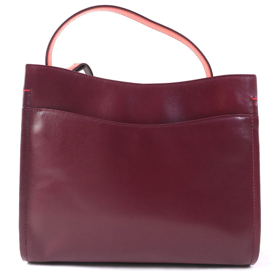 Paul Smith Shoulder Bag Main: Supple leather Bordeaux Women Used Authentic