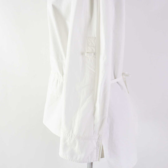 HERMES Long sleeve shirt 3E0638DT Outer: 100% cotton, Part: 100% rayon white Women 34 Used Authentic