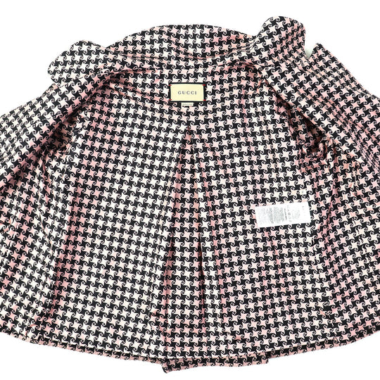 GUCCI Jacket 674323 ZAHXM Outer: 90% wool, Outer: 10% nylon, Lining: 100% silk Pink black Women 36 Used Authentic