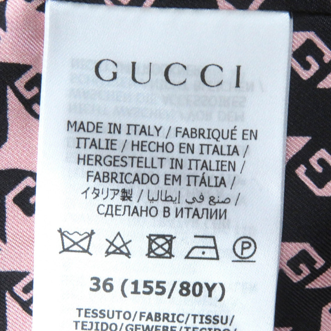 GUCCI Jacket 674323 ZAHXM Outer: 90% wool, Outer: 10% nylon, Lining: 100% silk Pink black Women 36 Used Authentic