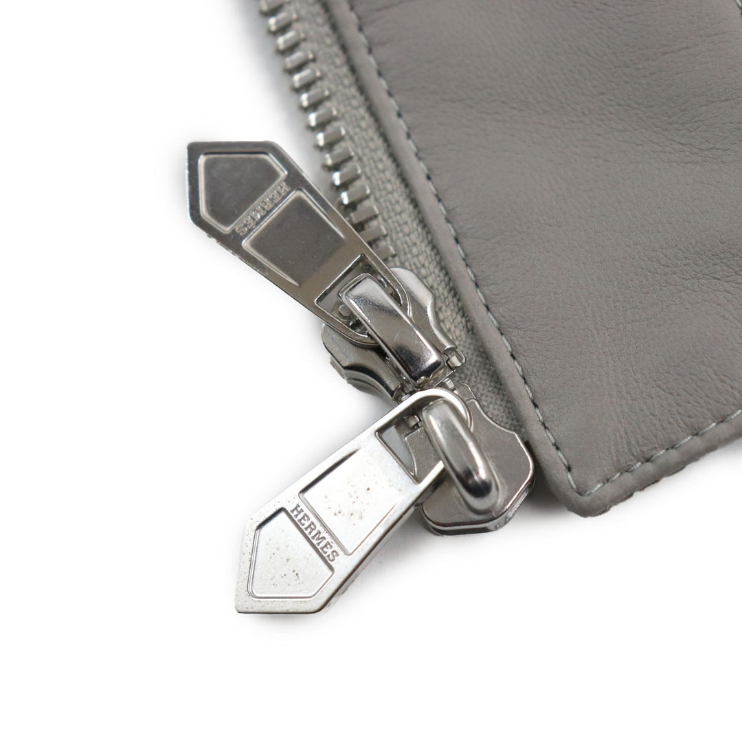 HERMES Jacket Main: 80% nylon, Main: 20% polyurethane, Part: Lamb leather, Part: 81% cotton, 16% nylon, 3% polyurethane gray mens 50 Used Authentic
