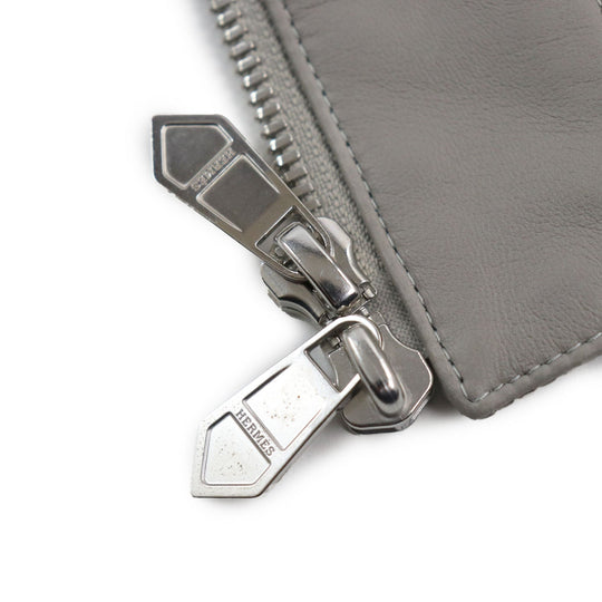HERMES Jacket Main: 80% nylon, Main: 20% polyurethane, Part: Lamb leather, Part: 81% cotton, 16% nylon, 3% polyurethane gray mens 50 Used Authentic