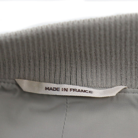 HERMES Jacket Main: 80% nylon, Main: 20% polyurethane, Part: Lamb leather, Part: 81% cotton, 16% nylon, 3% polyurethane gray mens 50 Used Authentic