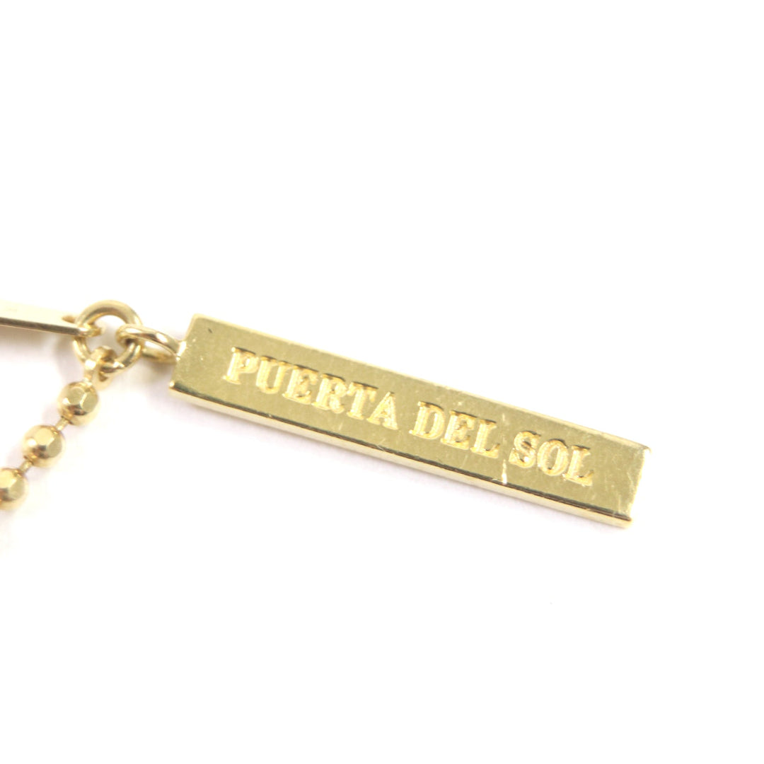 PUERTA DEL SOL Necklace Main�FK18 gold mens Used Authentic