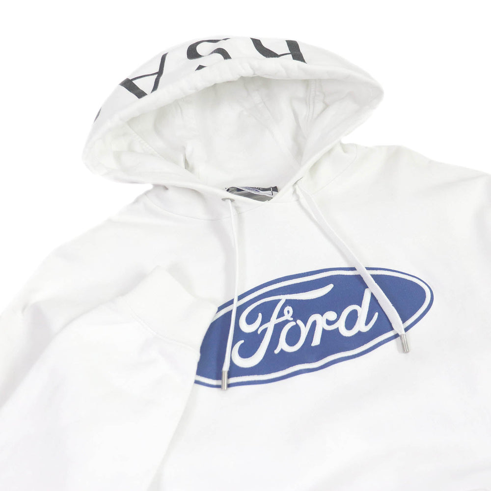 VERSACE Hoodie A83905 Main: 100% cotton, Part: 90% cotton, Part: 10% polyurethane, Embroidery: 96% polyester, 4% other fibers white mens S Used Authentic
