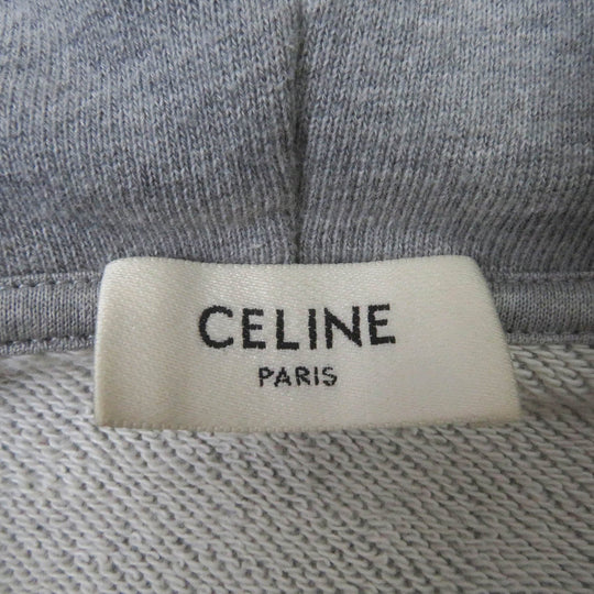 CELINE Hoodie 2Y309052H Main: 100% cotton, part: 96% cotton, part: 4% polyurethane gray mens S Used Authentic