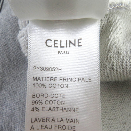 CELINE Hoodie 2Y309052H Main: 100% cotton, part: 96% cotton, part: 4% polyurethane gray mens S Used Authentic