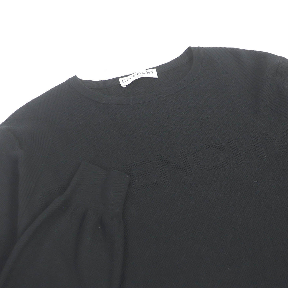 GIVENCHY sweater BM90CL4Y5U Main: 100% cotton black mens XS Used Authentic
