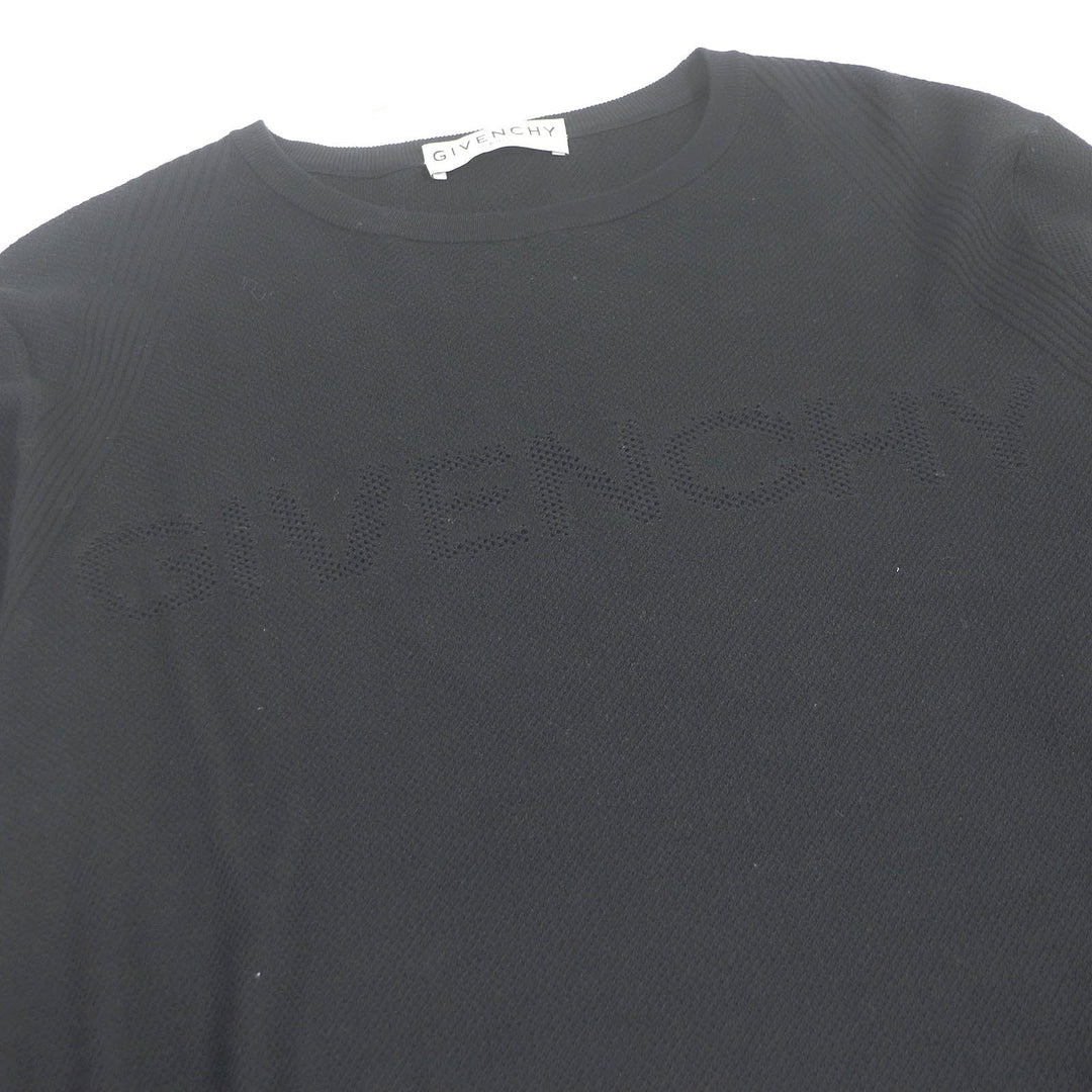 GIVENCHY sweater BM90CL4Y5U Main: 100% cotton black mens XS Used Authentic