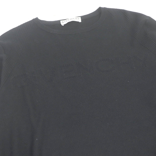 GIVENCHY sweater BM90CL4Y5U Main: 100% cotton black mens XS Used Authentic