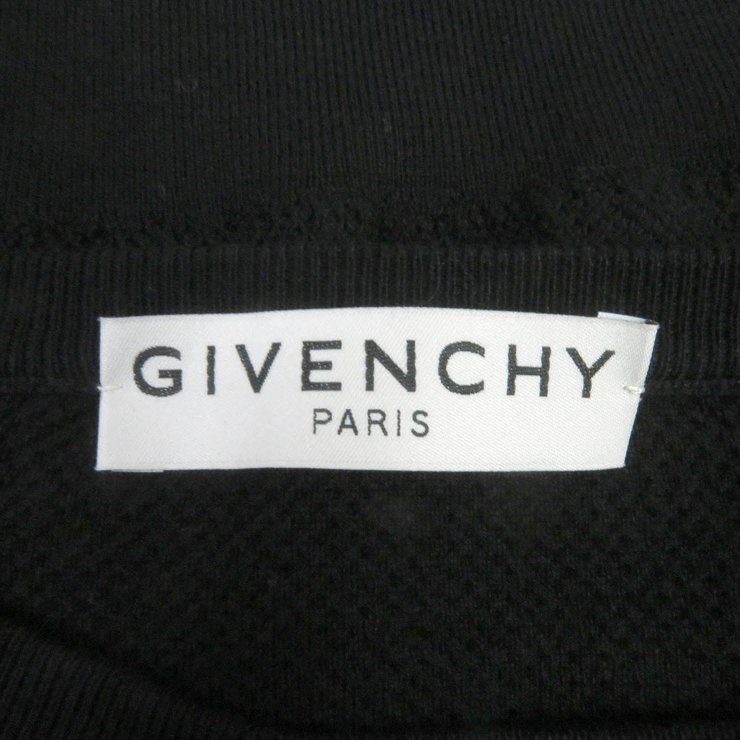 GIVENCHY sweater BM90CL4Y5U Main: 100% cotton black mens XS Used Authentic