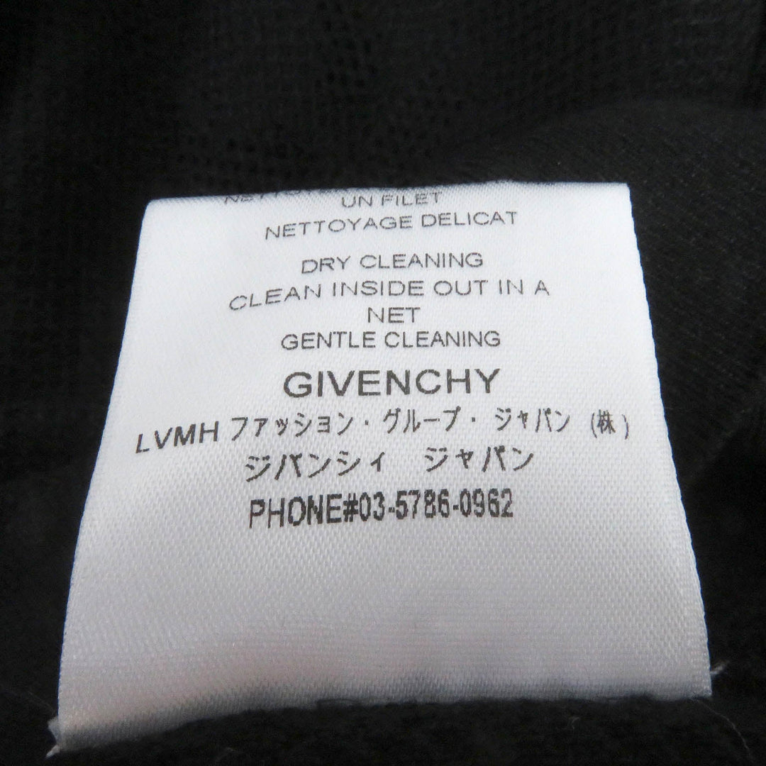 GIVENCHY sweater BM90CL4Y5U Main: 100% cotton black mens XS Used Authentic