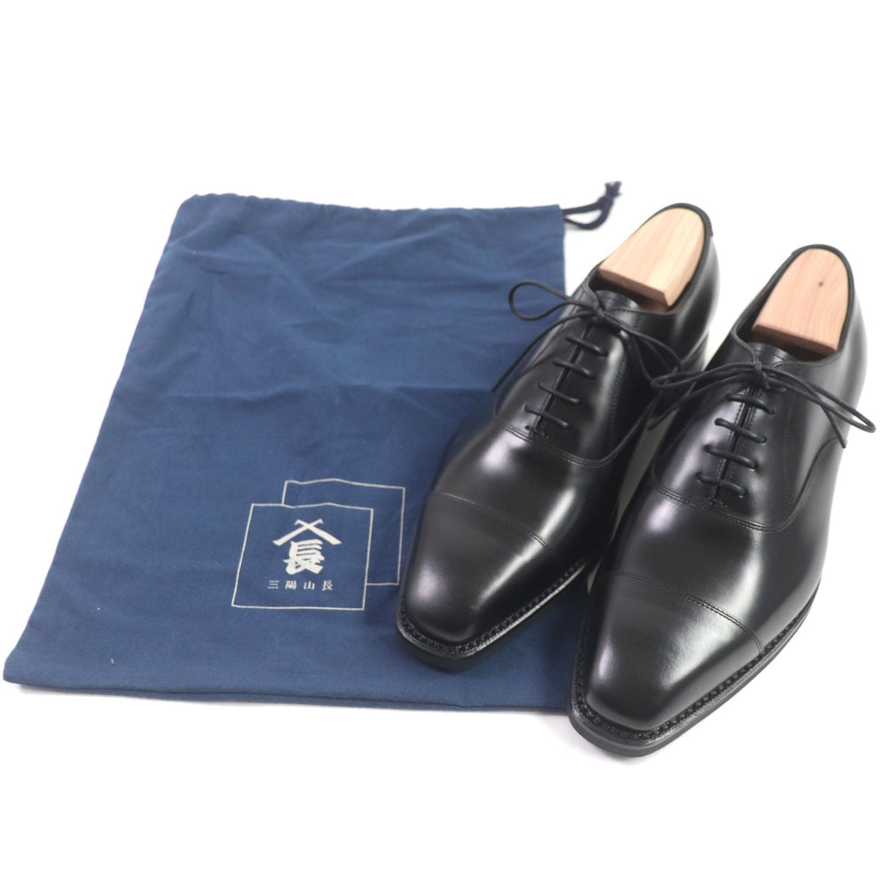 Sanyou Yamachou Leather shoes Q7442 Main: Leather black Tomonosuke mens 6.5 Used Authentic