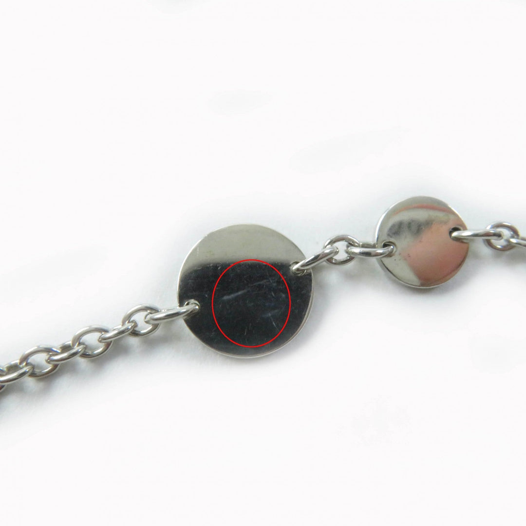 HERMES Necklace Main: SV925, Part: AU750 Silver gold Women Used Authentic