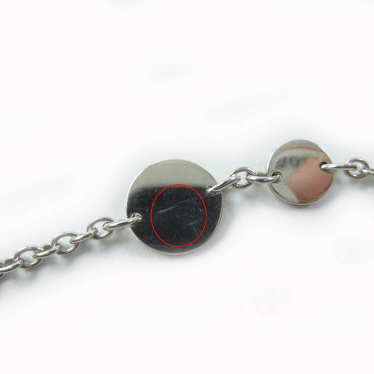 HERMES Necklace Main: SV925, Part: AU750 Silver gold Women Used Authentic