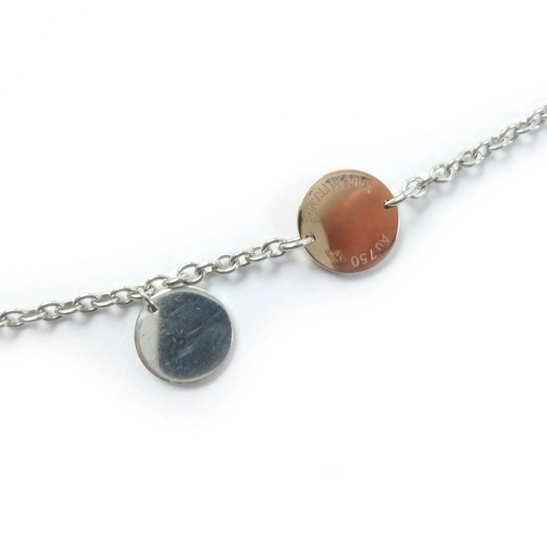 HERMES Necklace Main: SV925, Part: AU750 Silver gold Women Used Authentic