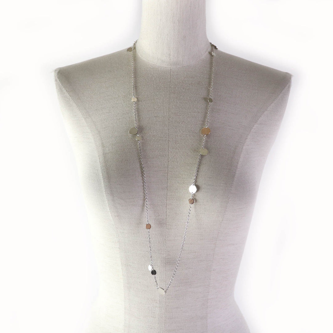 HERMES Necklace Main: SV925, Part: AU750 Silver gold Women Used Authentic