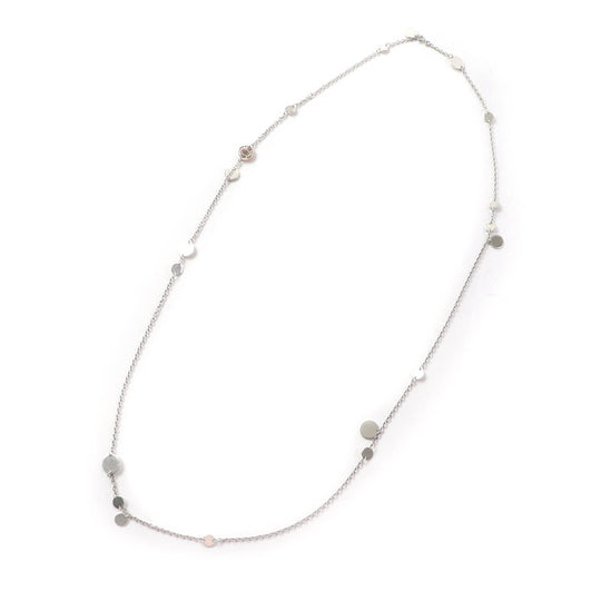 HERMES Necklace Main: SV925, Part: AU750 Silver gold Women Used Authentic
