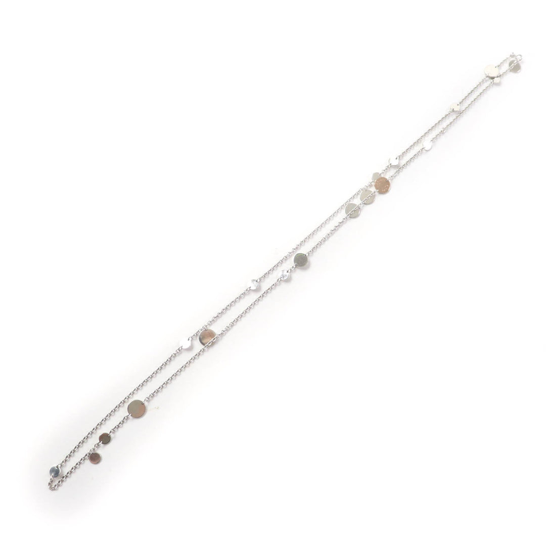 HERMES Necklace Main: SV925, Part: AU750 Silver gold Women Used Authentic