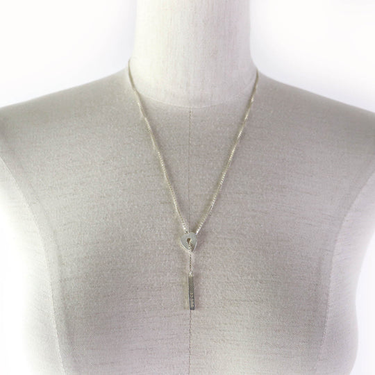 GUCCI Necklace Main�FAG925 Silver Women Used Authentic