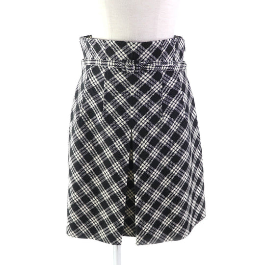 Christian Dior skirt 251J80A1244 Outer: 100% wool, Lining: 100% silk Black White Women 42 Used Authentic
