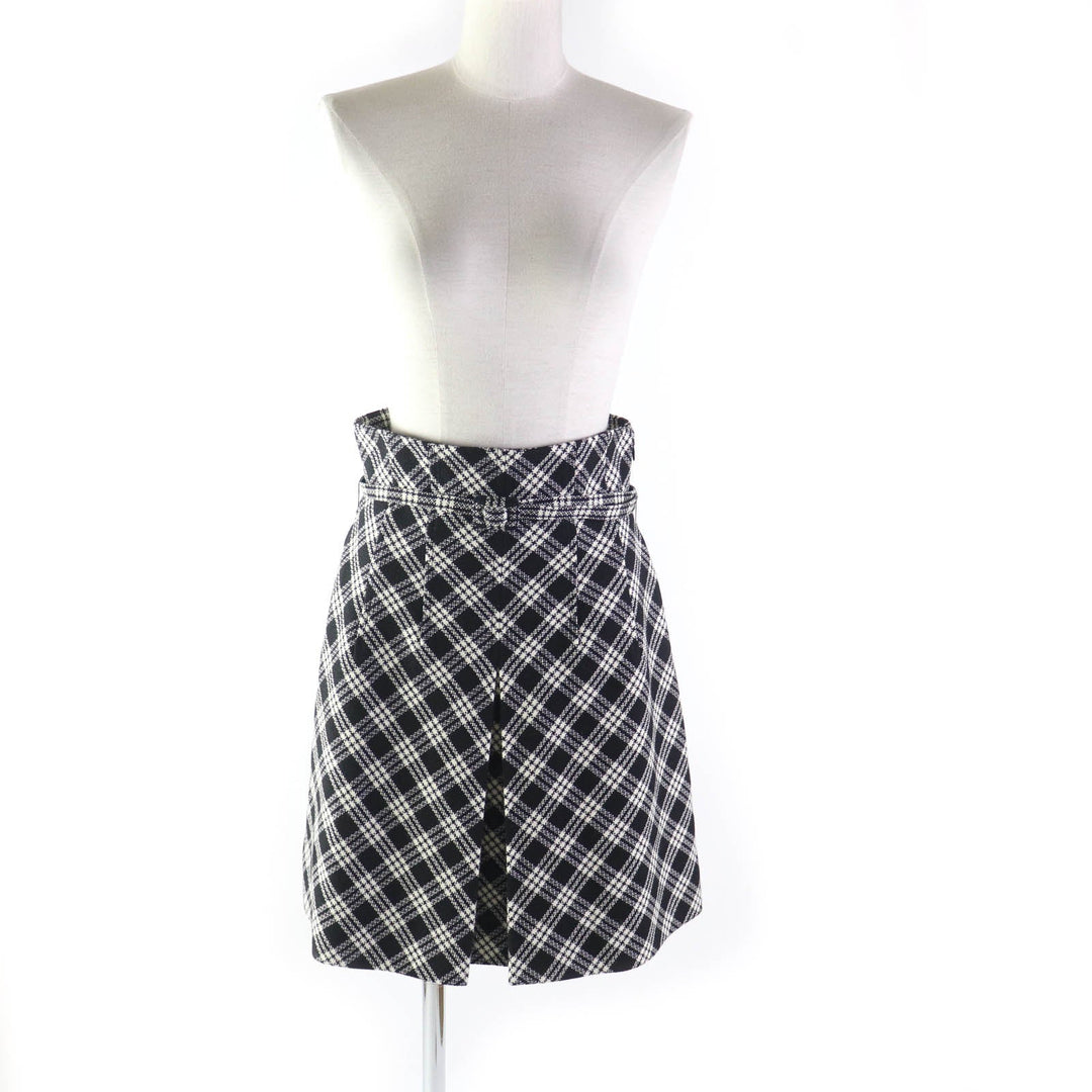 Christian Dior skirt 251J80A1244 Outer: 100% wool, Lining: 100% silk Black White Women 42 Used Authentic