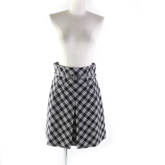 Christian Dior skirt 251J80A1244 Outer: 100% wool, Lining: 100% silk Black White Women 42 Used Authentic