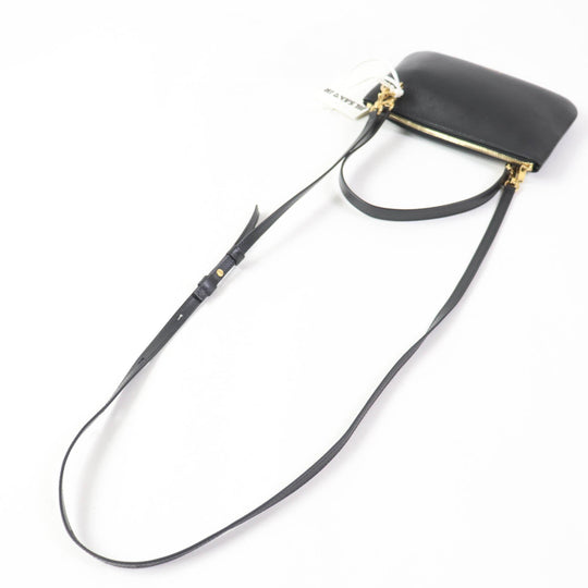 JIL SANDER Shoulder Bag JSWU851670 WUB01045N Main: Leather black LINK MD Women Used Authentic