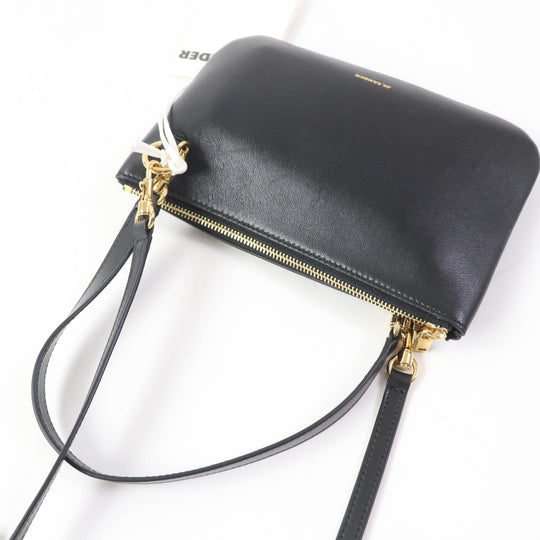 JIL SANDER Shoulder Bag JSWU851670 WUB01045N Main: Leather black LINK MD Women Used Authentic