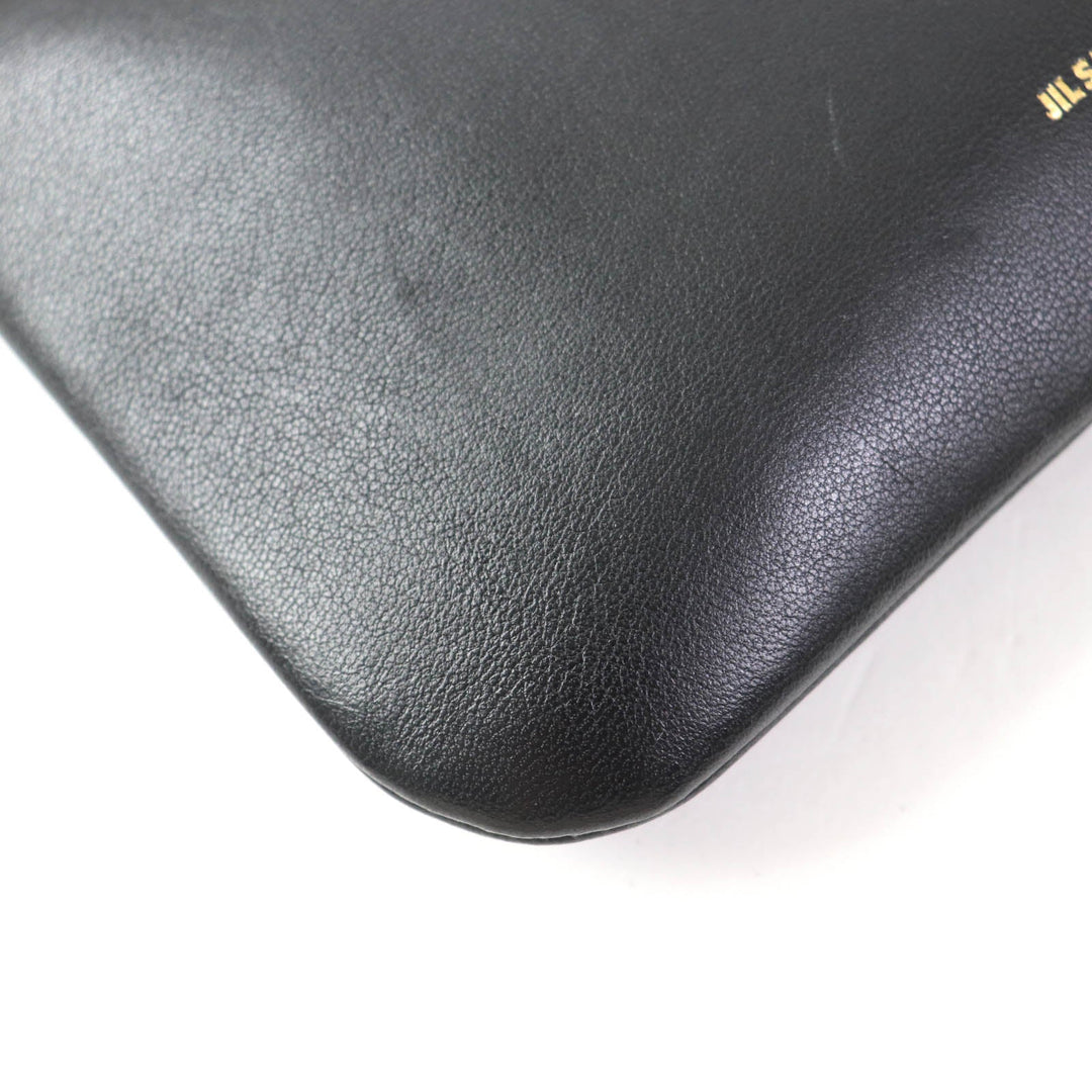 JIL SANDER Shoulder Bag JSWU851670 WUB01045N Main: Leather black LINK MD Women Used Authentic