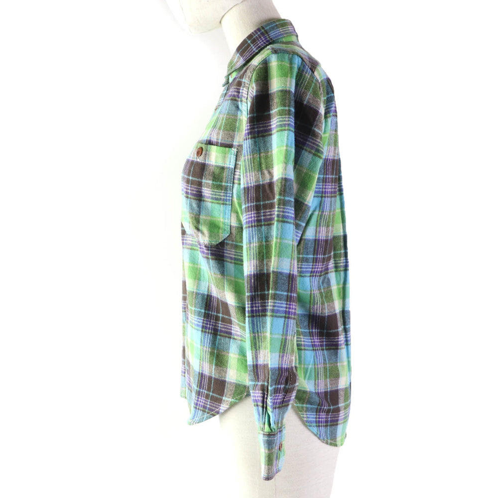 COMME des GARCONS JUNYA WATANABE MAN PINK Long sleeve shirt UH-B002 Main: 100% cotton Green type Women S Used Authentic