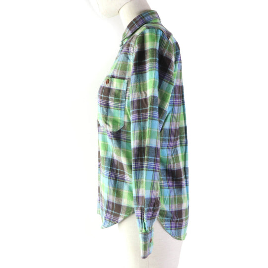 COMME des GARCONS JUNYA WATANABE MAN PINK Long sleeve shirt UH-B002 Main: 100% cotton Green type Women S Used Authentic